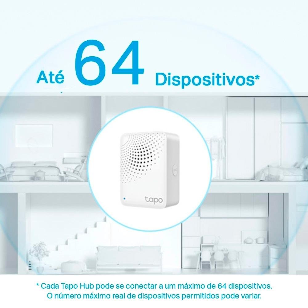 Hub de Automação Smart TP-Link, Wi-Fi, Alexa, Bivolt, Branco - Tapo H100(EU) Hub de Automação Smart TP-Link, Wi-Fi, Alexa, Bivolt, Branco - Tapo H100(EU)