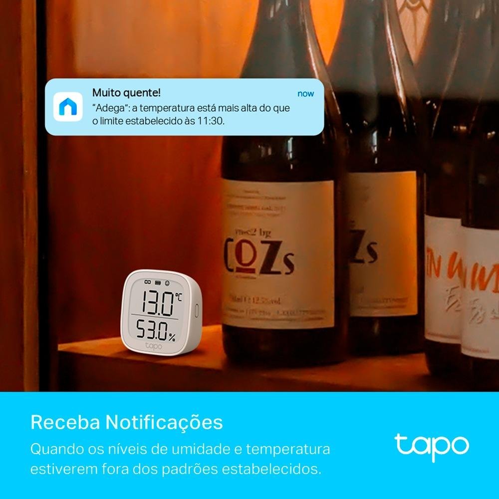 Imagem 3 de 6 do produto Sensor De Temperatura e Umidade Smart TP-Link, Display Integrado, Branco - Tapo T315(EU)