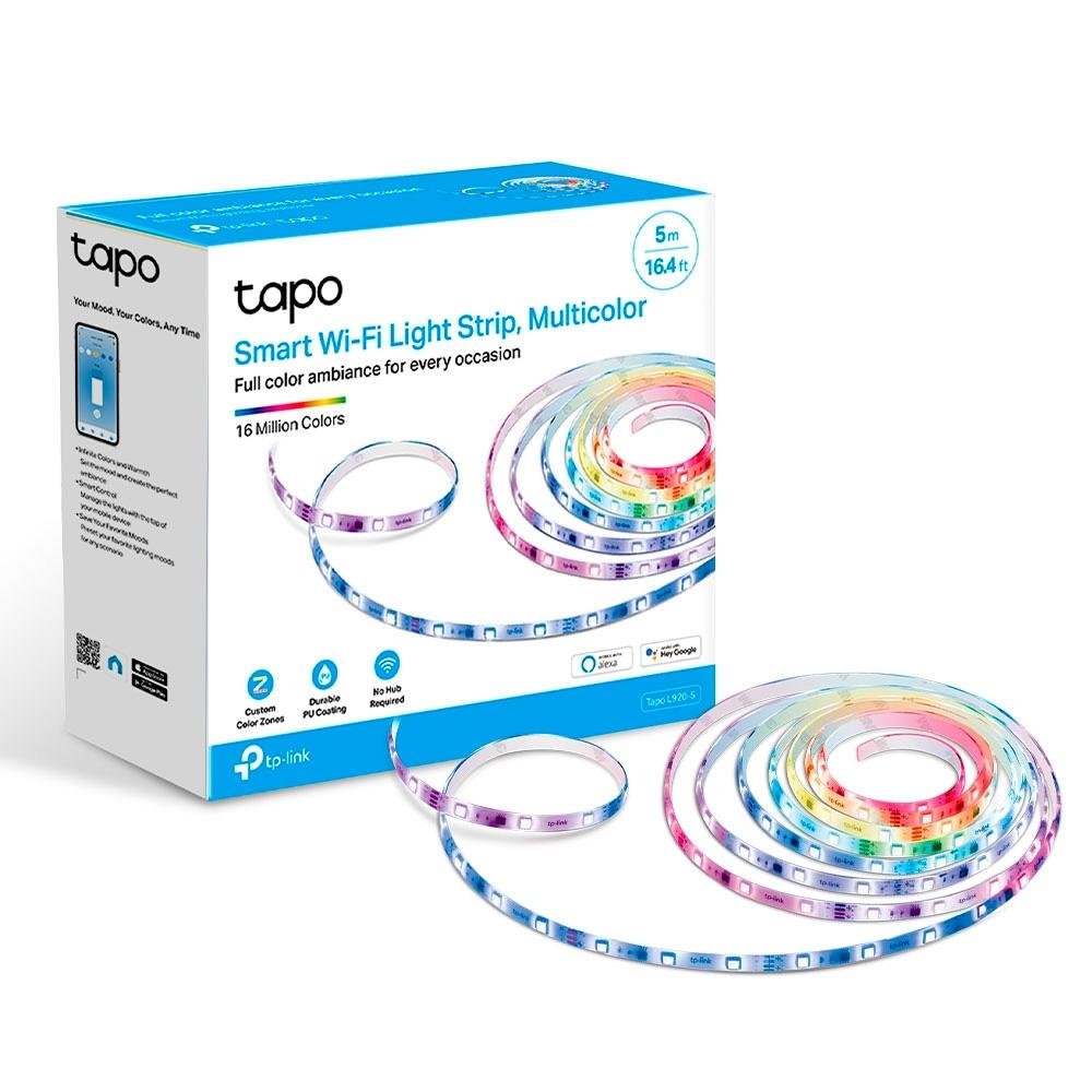 Fita LED TP-Link TAPO L920-5, RGB, Wi-Fi, 5 Metros - Tapo L920-5(EU) Fita LED TP-Link TAPO L920-5, RGB, Wi-Fi, 5 Metros - Tapo L920-5(EU)