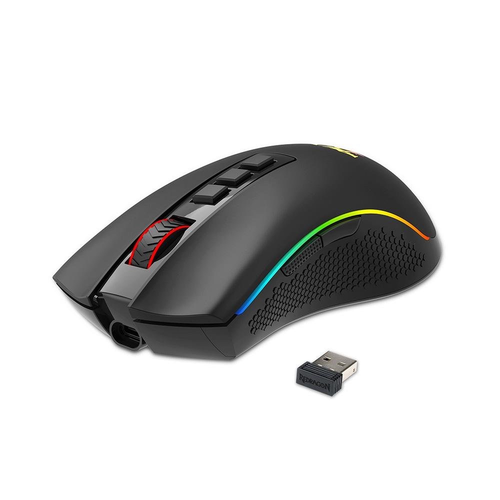 Mouse Gamer Redragon Cobra Pro, RGB, 16000 DPI, 8 Botões, Wireless, Preto - M711-PRO - view 2