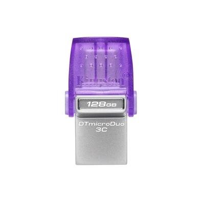 Pen Drive 128GB Kingston DataTraveler microDuo 3C, USB-A/C 3.2 Gen 1, Leitura de 200MB/s - DTDUO3CG3/128GB