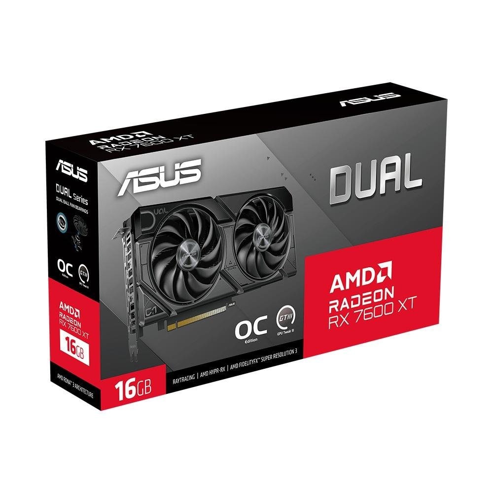 グラフィックボード・グラボ・ビデオカード ASUS Radeon RX7600XT 16GB Placa de Vídeo RX 7600 XT ASUS | KaBuM!