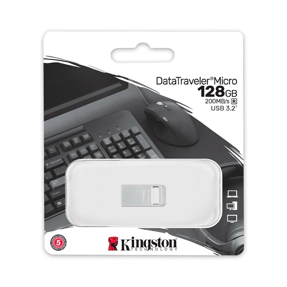 Pen Drive 128GB ( Balão.info) DataTraveler Micro, USB 3.2 Gen 1, Leitura de 200MB/s, Metal - DTMC3G2/128GB - foto 3