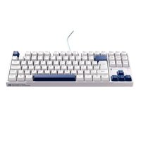 Teclado Mecânico Gamer Machenike K500B-B87 RGB, Switch RED, Layout 80%, Usb-C, Abnt2, Branco E Azul - REF JJ02GZ009
