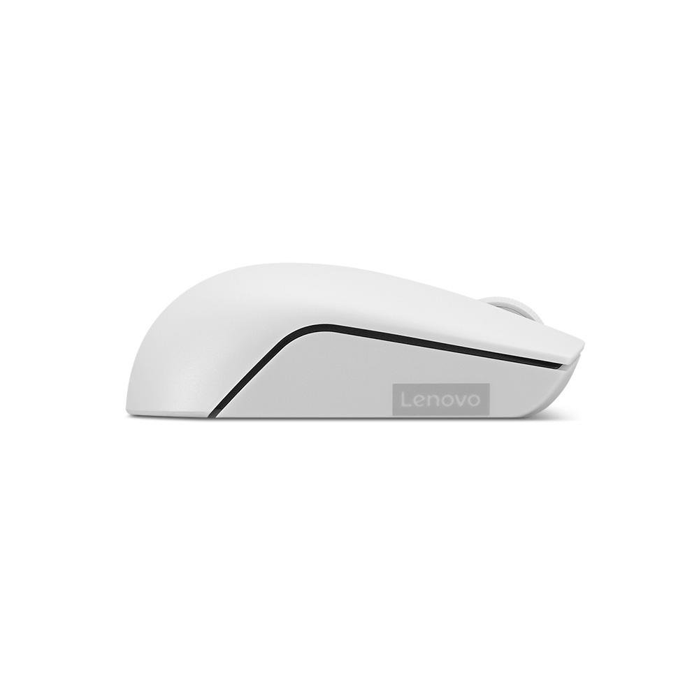Mouse Sem fio Lenovo 300, Wireless, Ambidestro, Branco - GY51L15677 - view 4