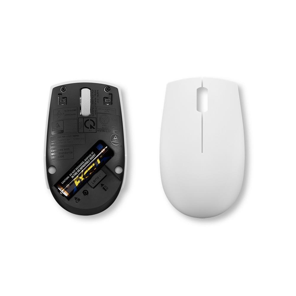 Mouse Sem fio Lenovo 300, Wireless, Ambidestro, Branco - GY51L15677 - view 7