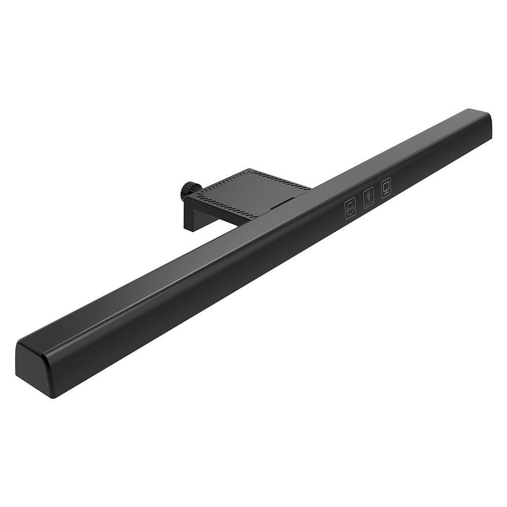 Luminária Led para Monitor Rise Mode Lumina 33cm, monitores 24" a 27" polegadas, Plano, Preto - RM-LMF-33-B Luminária Led para Monitor Rise Mode Lumina 33cm, monitores 24" a 27" polegadas, Plano, Preto - RM-LMF-33-B