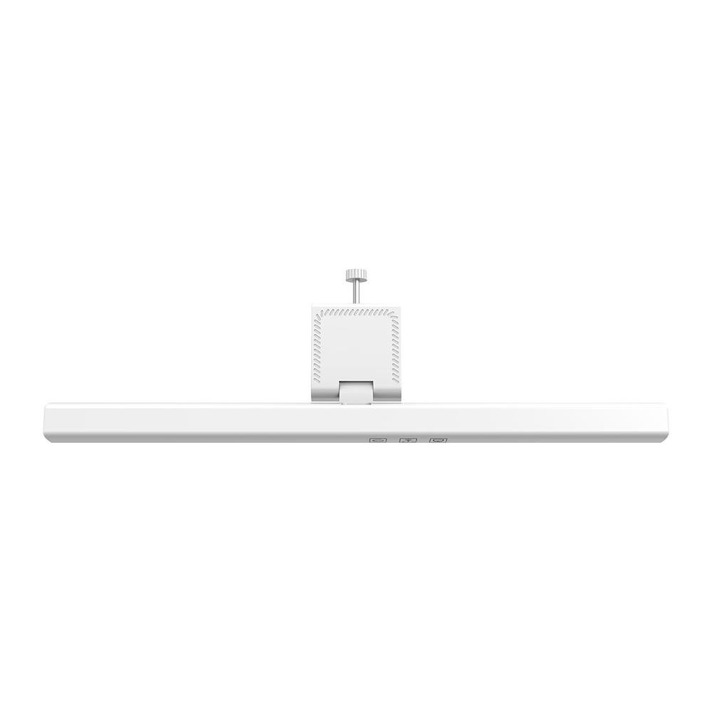 Imagem 2 de 4 do produto Luminária Led para Monitor Rise Mode Lumina 33cm, monitores 24" a 27" polegadas, Plano, Branco - RM-LMF-33-W