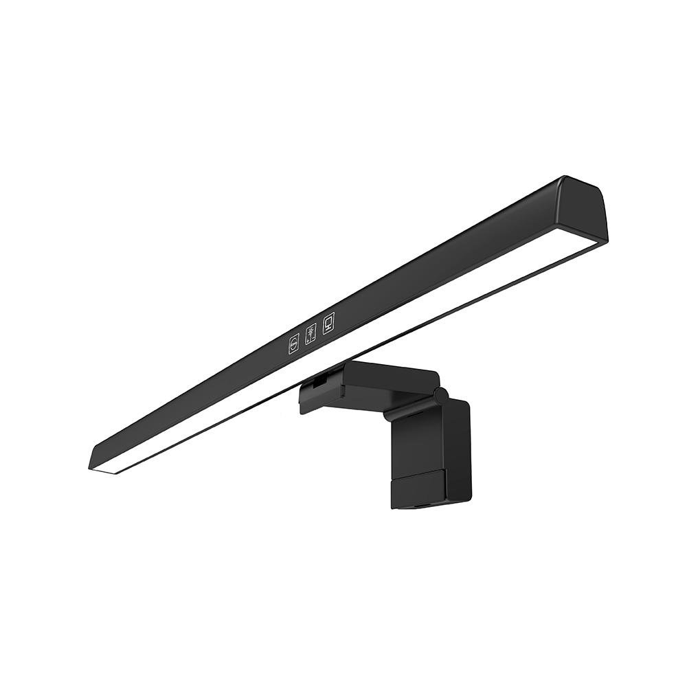 Luminária Led para Monitor Rise Mode Lumina 40cm, monitores 27" a 31,5" polegadas, Plano, Preto - RM-LMF-40-B Luminária Led para Monitor Rise Mode Lumina 40cm, monitores 27" a 31,5" polegadas, Plano, Preto - RM-LMF-40-B