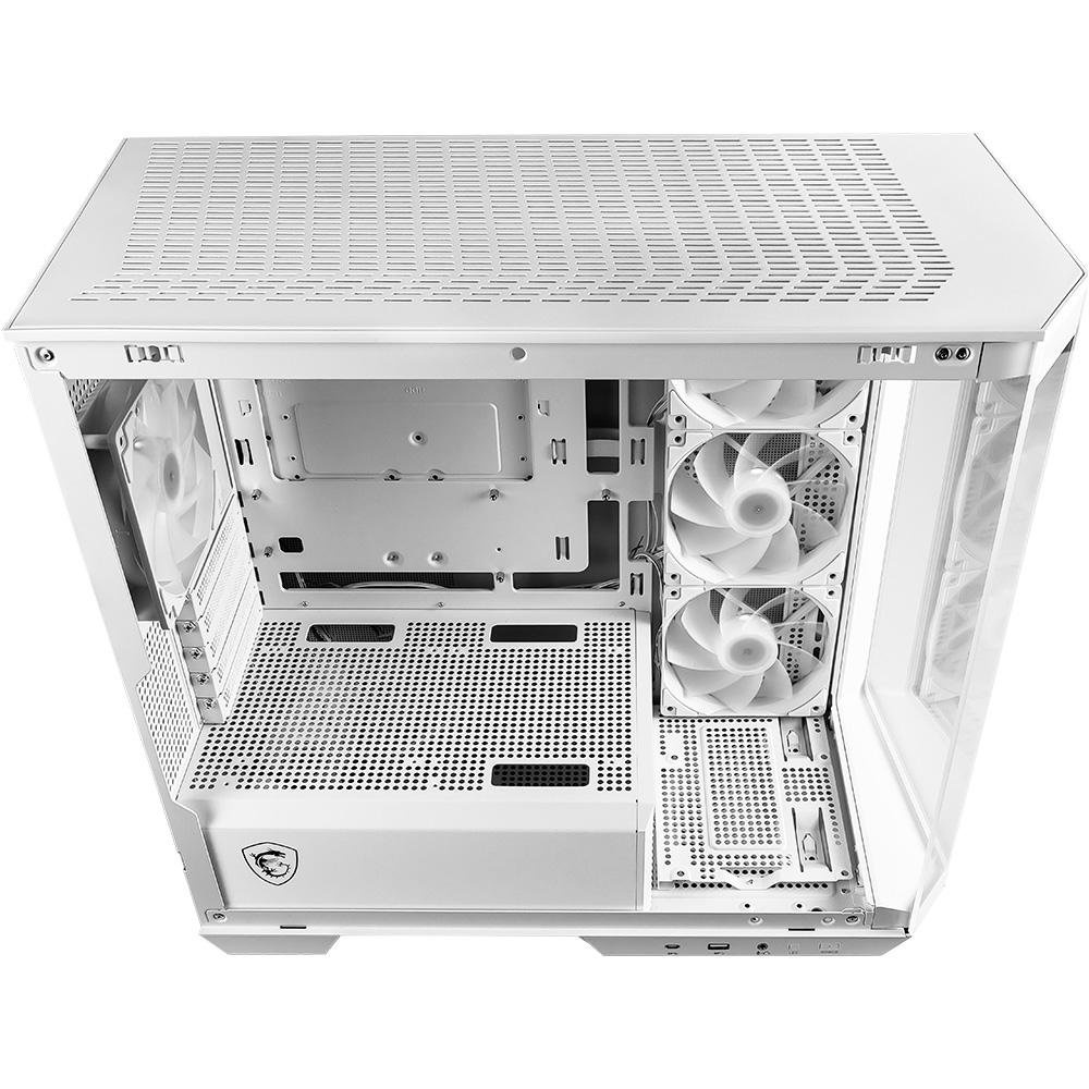 Gabinete Gamer ( Balão.info) Pano M100R PZ White, Mini Tower, Lateral em Vidro, 4x FANs ARGB, M-ATX, Branco - 306-7G24W21-809 - view 11