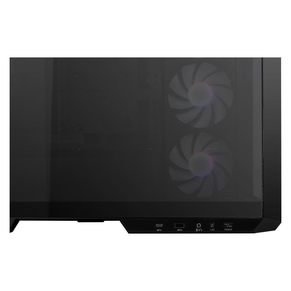 Gabinete Gamer MSI MAG Pano M100R PZ, Mini Tower, Lateral em Vidro, 4x FANs ARGB, M-ATX, Preto - 306-7G24R21-809 - view 9