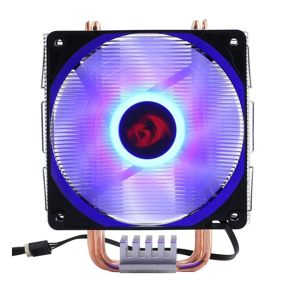 Air Cooler Redragon Buri CC-1055B, LED Azul, AMD/Intel, 120mm, Preto - CC-1055B