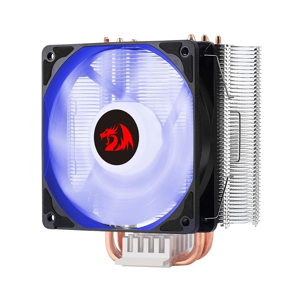 Air Cooler Redragon Buri CC-1055B, LED Azul, AMD/Intel, 120mm, Preto - CC-1055B