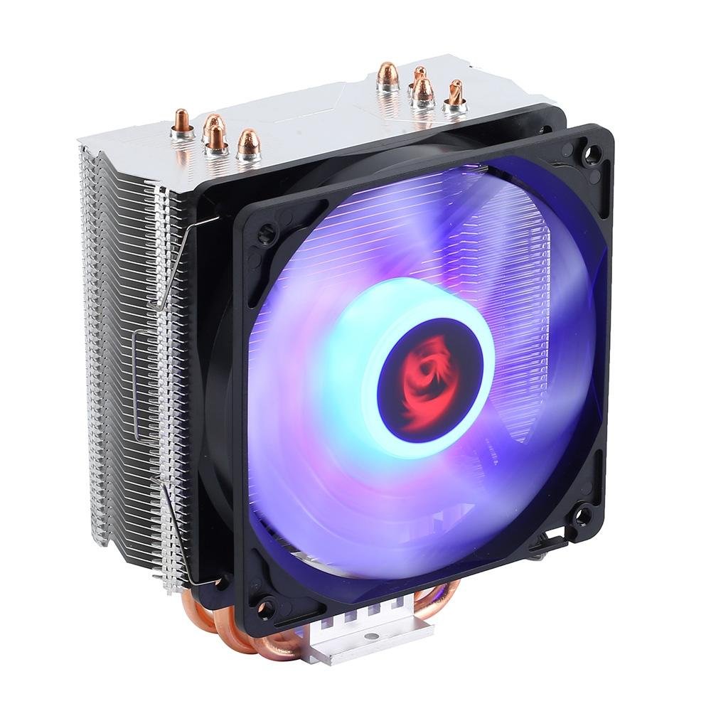 Air Cooler Redragon Buri CC-1055B, LED Azul, AMD/Intel, 120mm, Preto - CC-1055B