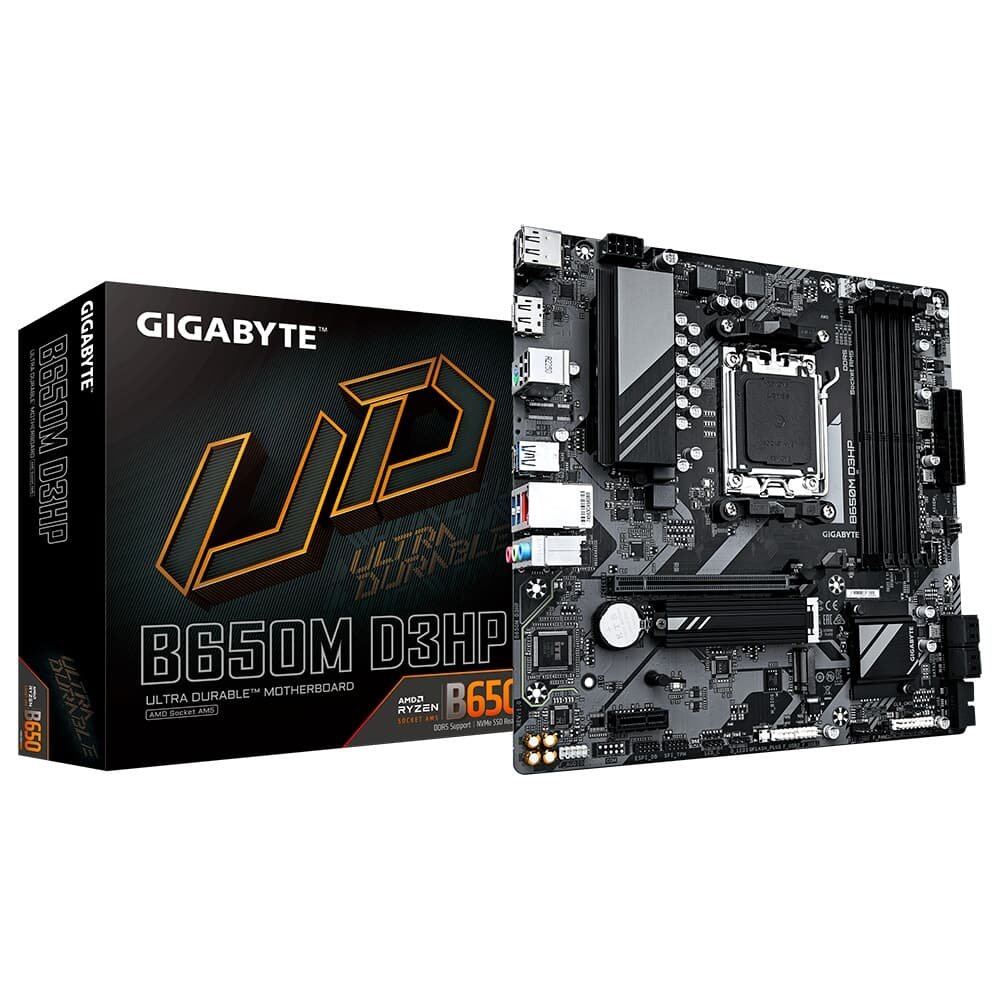 Placa-Mãe Gigabyte B650M D3HP, AMD AM5, Micro ATX, DDR5, Preto - B650M D3HP 4