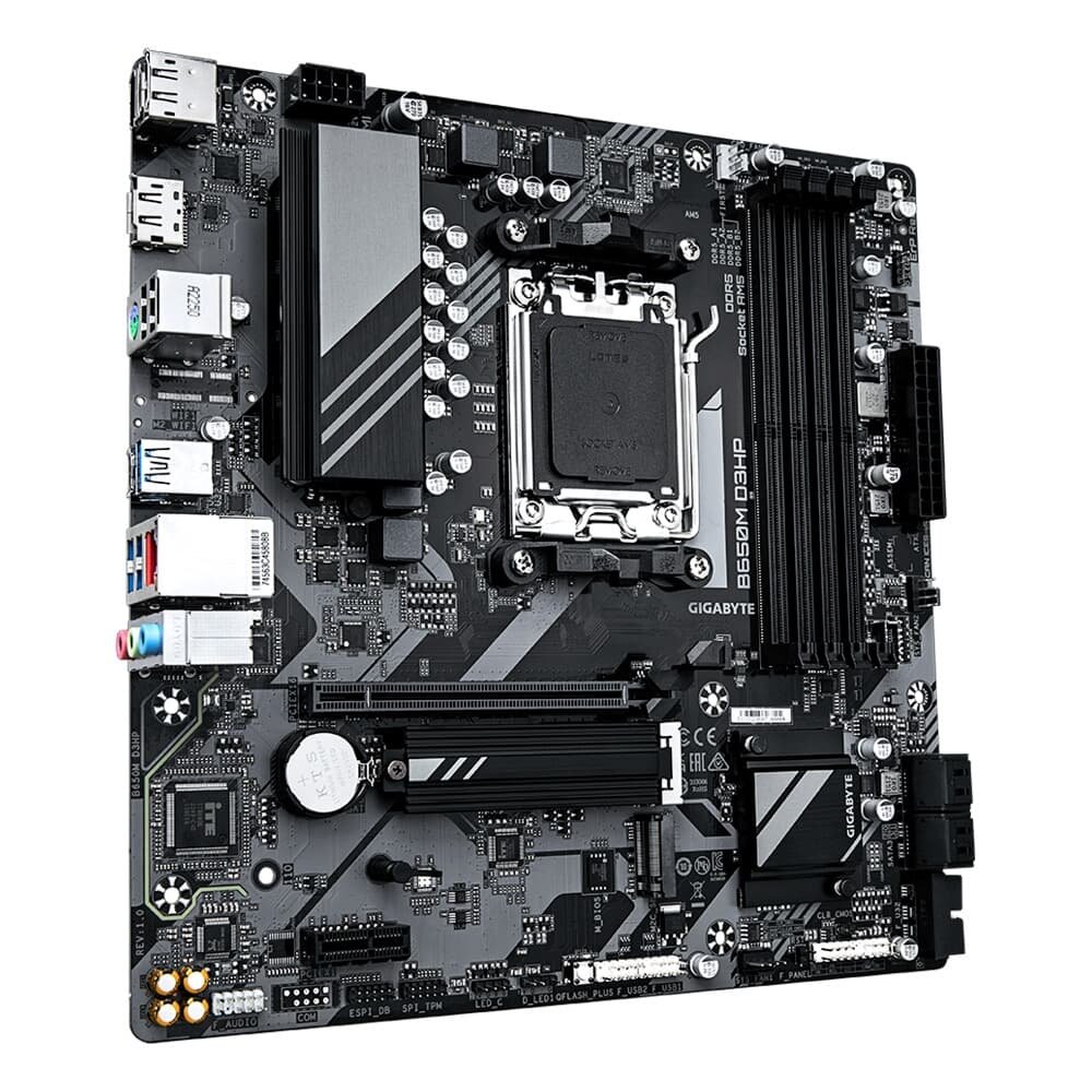 Placa-Mãe Gigabyte B650M D3HP, AMD AM5, Micro ATX, DDR5, Preto - B650M D3HP - view 4