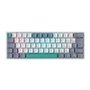 Teclado Mecânico Gamer Machenike K500-B61, Switch Huano Brown, ABNT, Branco - K500-B61BBR