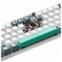 Teclado Mecânico Gamer Machenike K500-B61, Switch Huano Brown, ABNT, Branco - K500-B61BBR