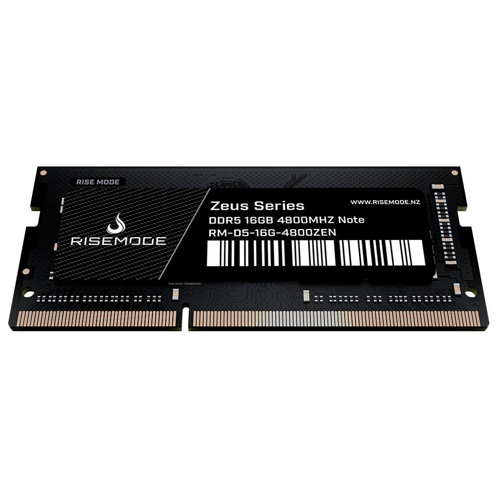 Memoria RAM Para Notebook Rise Mode, 16GB, 4800MHZ DDR5, Zeus Series, CL40 - RM-D5-16G-4800ZEN Memoria RAM Para Notebook Rise Mode, 16GB, 4800MHZ DDR5, Zeus Series, CL40 - RM-D5-16G-4800ZEN