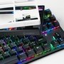 Teclado Mecânico Gamer Husky Sled, TKL, Preto, ABNT2, RGB, Switch Gateron G Pro Red - HTG500PTVR