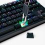 Teclado Mecânico Gamer Husky Sled, TKL, Preto, ABNT2, RGB, Switch Gateron G Pro Red - HTG500PTVR