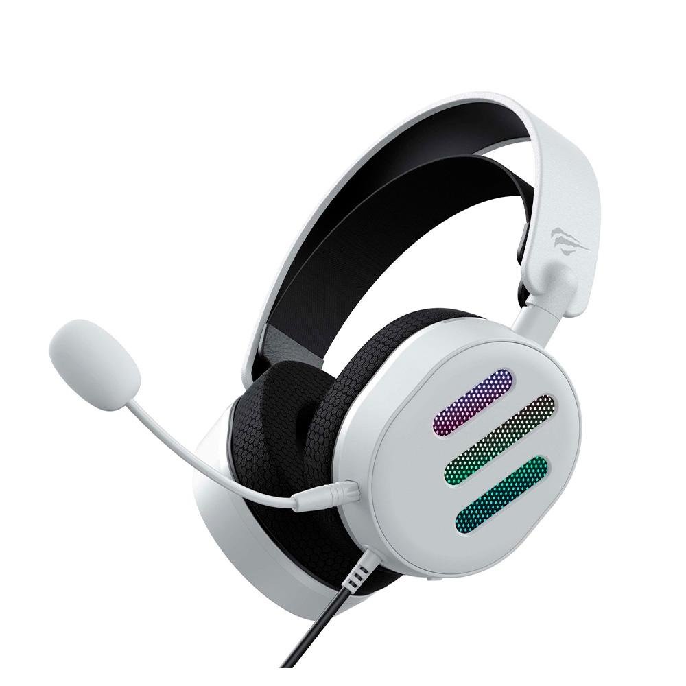 Imagem 5 de 5 do produto Headset Gamer Havit H2038U, RGB, 7.1, Driver 50mm, USB, Branco