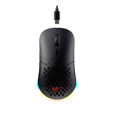 Mouse Gamer Sem Fio Havit MS963WB, RGB, 8000 DPI, 7 Botões, Bluetooth e 2.4G, Preto