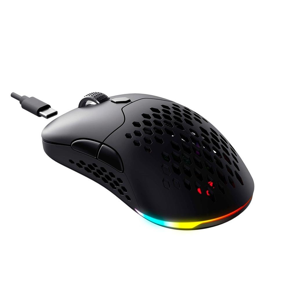 Mouse Gamer Sem Fio Havit MS963WB, RGB, 8000 DPI, 7 Botões, Bluetooth e 2.4G, Preto Mouse Gamer Sem Fio Havit MS963WB, RGB, 8000 DPI, 7 Botões, Bluetooth e 2.4G, Preto