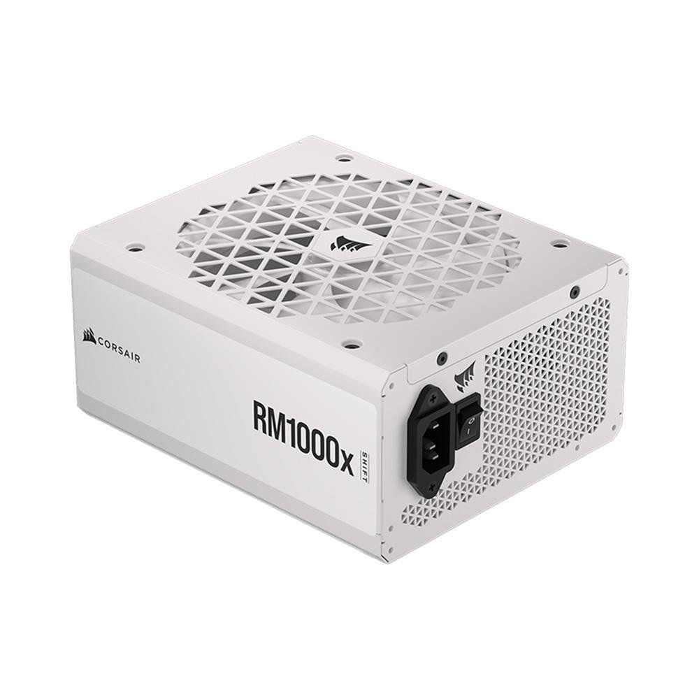 Fonte Corsair RM1000x Shift, 1000W, 80 Plus Gold, Modular, Branco - CP-9020275-BR Fonte Corsair RM1000x Shift, 1000W, 80 Plus Gold, Modular, Branco - CP-9020275-BR