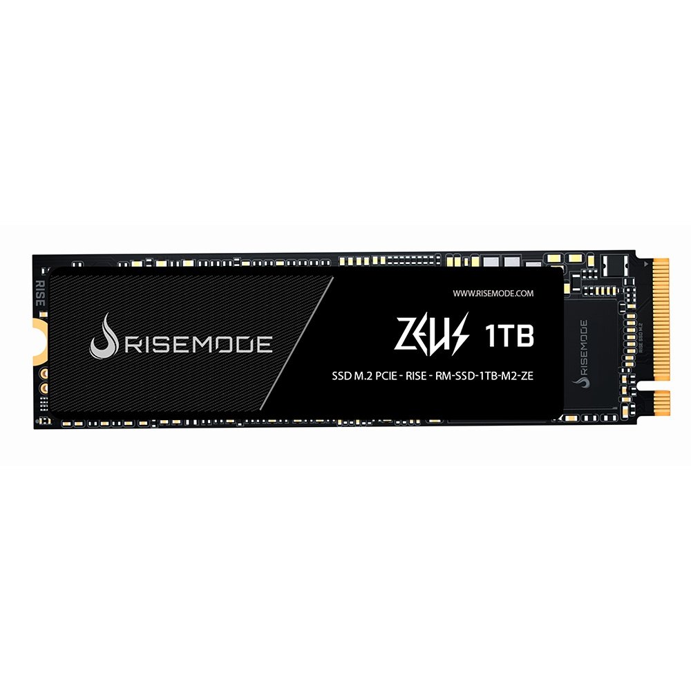SSD Rise Mode 1TB, M.2 Nvme, Zeus Series, Leitura: 5200MB/s e Gravação: 4600MB/s - RM-SSD-1TB-M2-ZE
