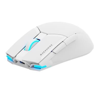 Mouse Gamer Sem Fio Machenike M7 Pro, RGB, 26000 DPI, 6 Botões, Wireless, Branco - M720BBR