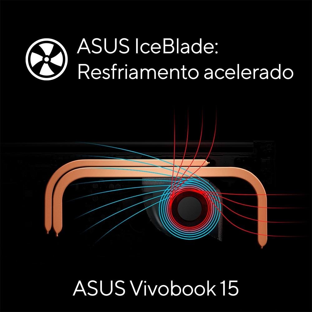 Notebook ASUS Vivobook Intel Core I5 12450H, 8GB RAM, SSD 256GB, 15.6" FHD, KeepOS, Prata - X1502ZA-BQ1757