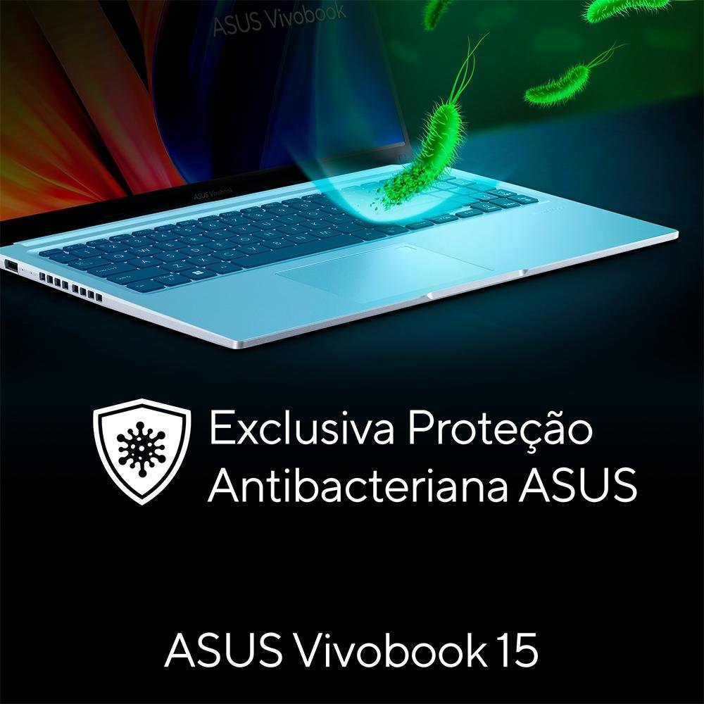 Notebook ASUS Vivobook Intel Core I5 12450H, 8GB RAM, SSD 256GB, 15.6" FHD, KeepOS, Prata - X1502ZA-BQ1757