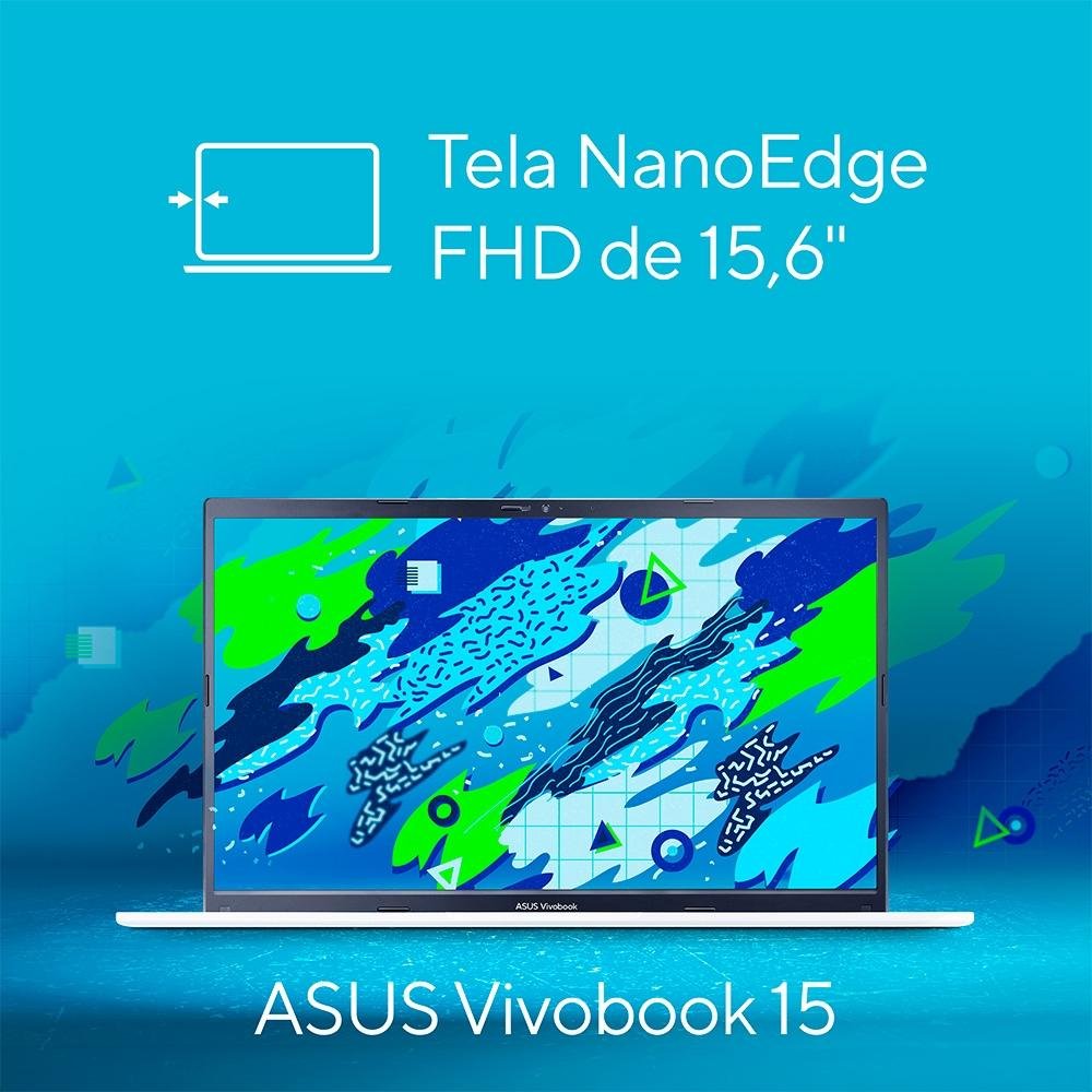 Notebook ASUS Vivobook Intel Core I5 12450H, 8GB RAM, SSD 256GB, 15.6" FHD, KeepOS, Prata - X1502ZA-BQ1757