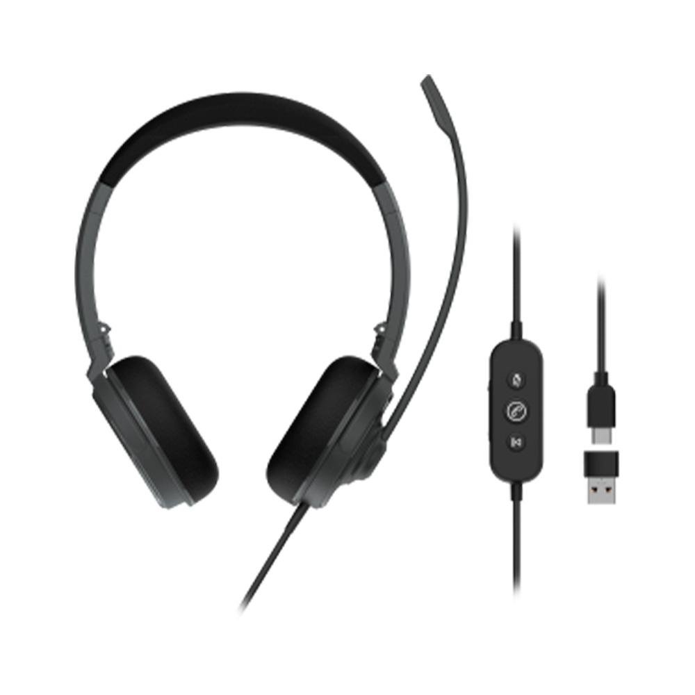 Imagem 3 de 4 do produto Headset Dahua, Controles de Áudio Integrado e Microfone, USB, Preto - VCS-ER200