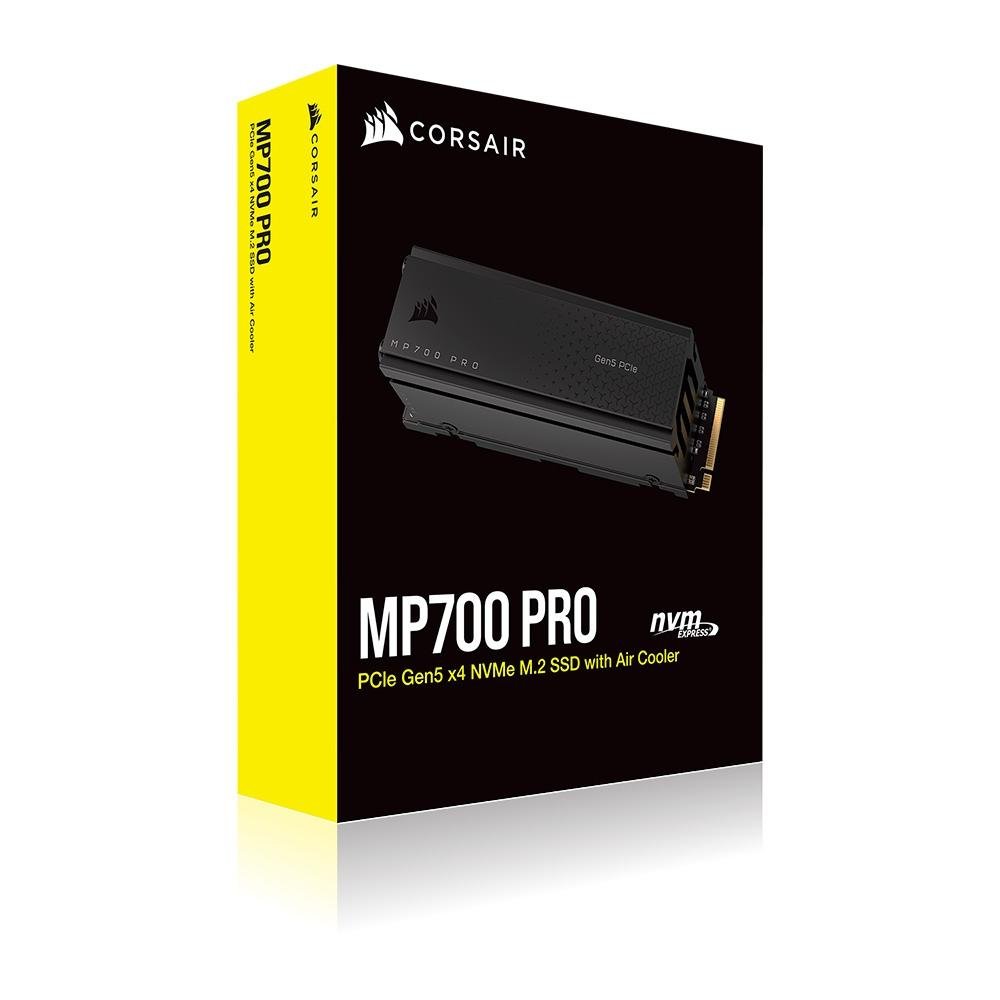 Imagem 7 de 7 do produto SSD Corsair MP700 Pro, 2TB, M.2 NVMe, Leitura 12400MB/s e Gravação 11800MB/s, Preto - CSSD-F2000GBMP700PRO