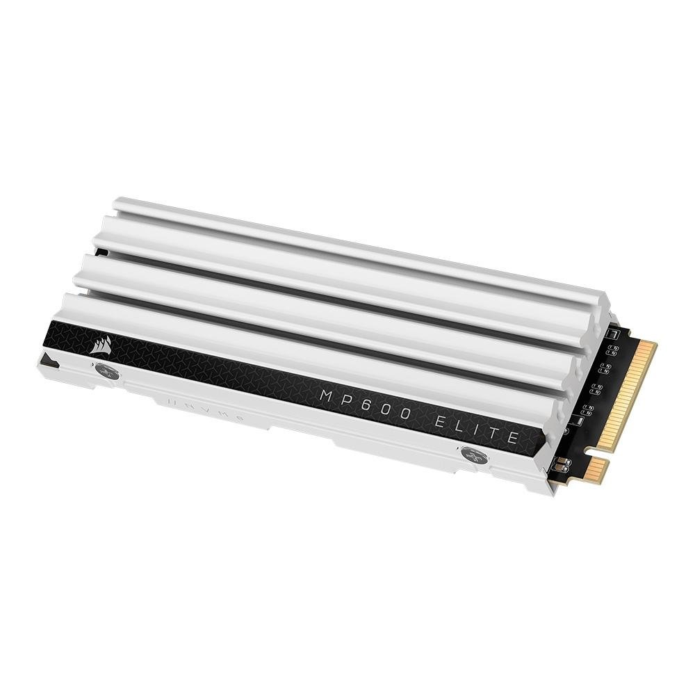 SSD Corsair MP600 Elite, 1TB, M.2 NVMe, Leitura 7000MB/s e Gravação 6200MB/s, Para PS5, Branco - CSSD-F1000GBMP600ECS - view 2