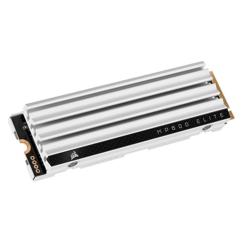 SSD Corsair MP600 Elite, 2TB, M.2 NVMe, Leitura 7000MB/s e Gravação 6500MB/s, Para PS5, Branco - CSSD-F2000GBMP600ECS