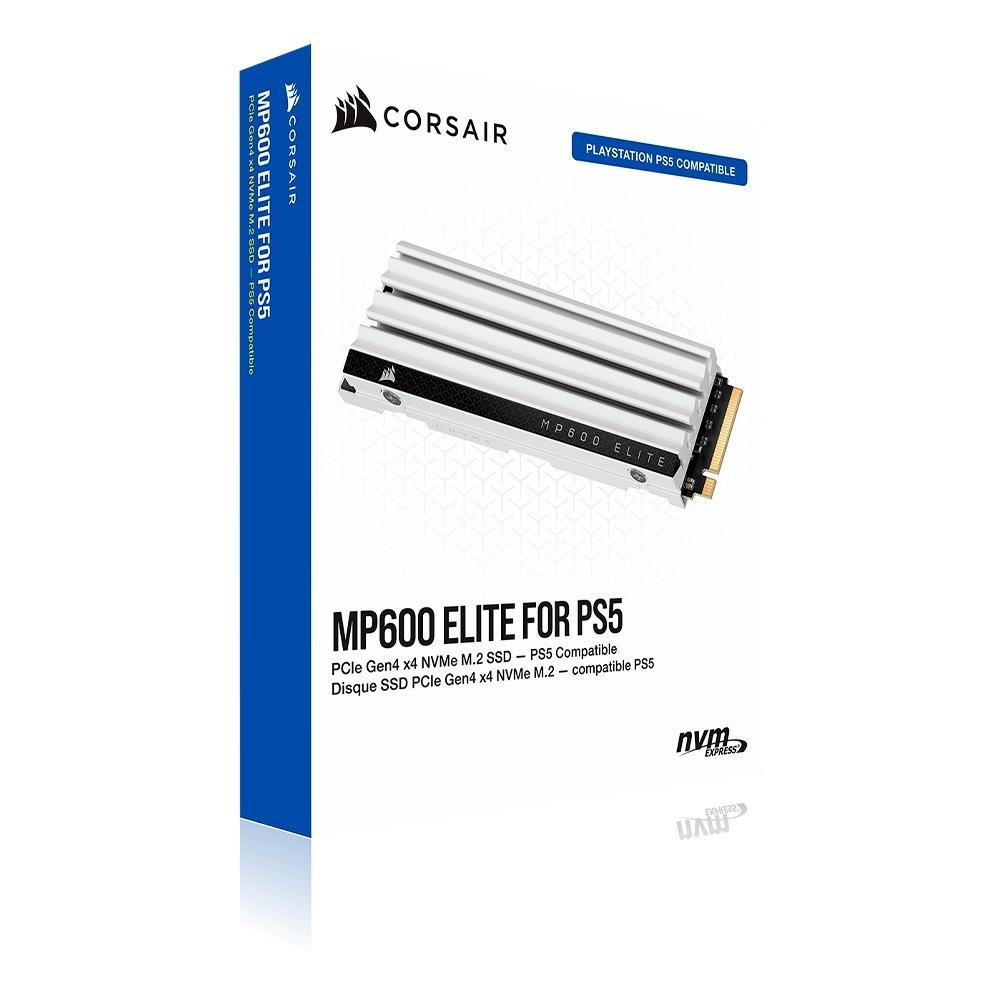SSD Corsair MP600 Elite, 2TB, M.2 NVMe, Leitura 7000MB/s e Gravação 6500MB/s, Para PS5, Branco - CSSD-F2000GBMP600ECS - view 8