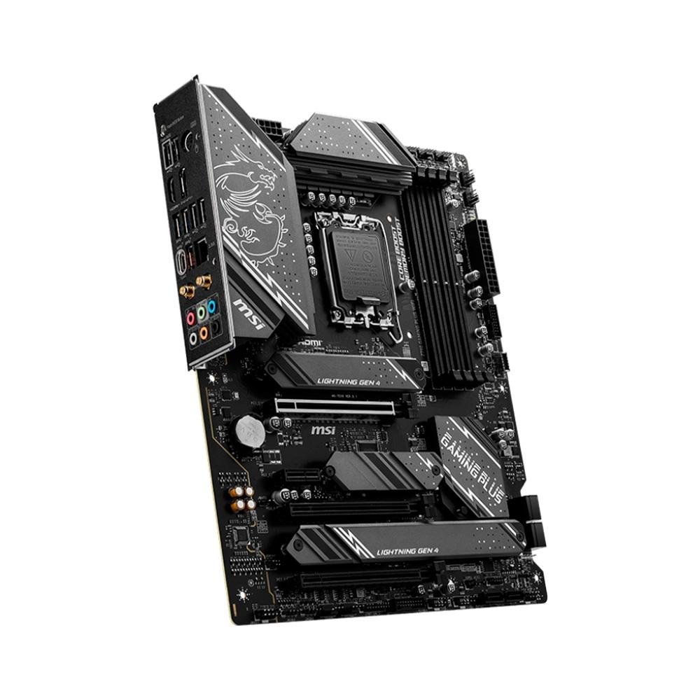 Placa-Mãe MSI Z790 Gaming Plus, Intel, ATX, DDR5, RGB, Wi-Fi, Preto - Z790 GAMING PLUS WIFI - view 4
