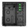 Gabinete Sharkoon VS3-V Preto e Verde com Cooler Verde