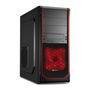Gabinete Sharkoon VS3-V Preto e Vermelho com Cooler Vermelho