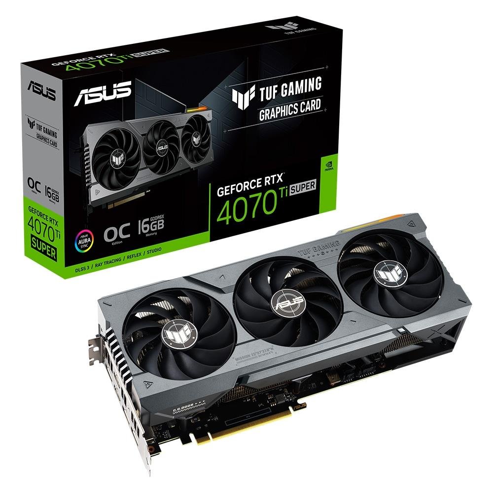 グラフィックボード・グラボ・ビデオカード ASUS GeForce RTX 4070 Ti Super 16GB Placa de Vídeo RTX 4070 TI Super ASUS | KaBuM!