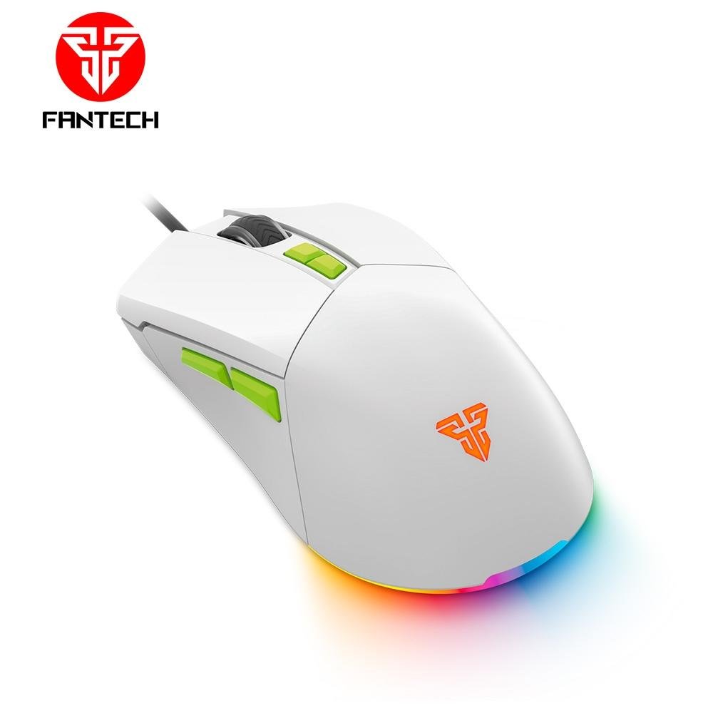 Mouse Gamer com Fio Fantech Phantom II VX6, 7200 DPI, 7 botões, Branco - Phantom II VX6 W Mouse Gamer com Fio Fantech Phantom II VX6, 7200 DPI, 7 botões, Branco - Phantom II VX6 W