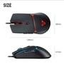 Mouse Gamer com Fio Fantech Crypto VX7, 8000 DPI 6 botões, Preto - Crypto VX7 B