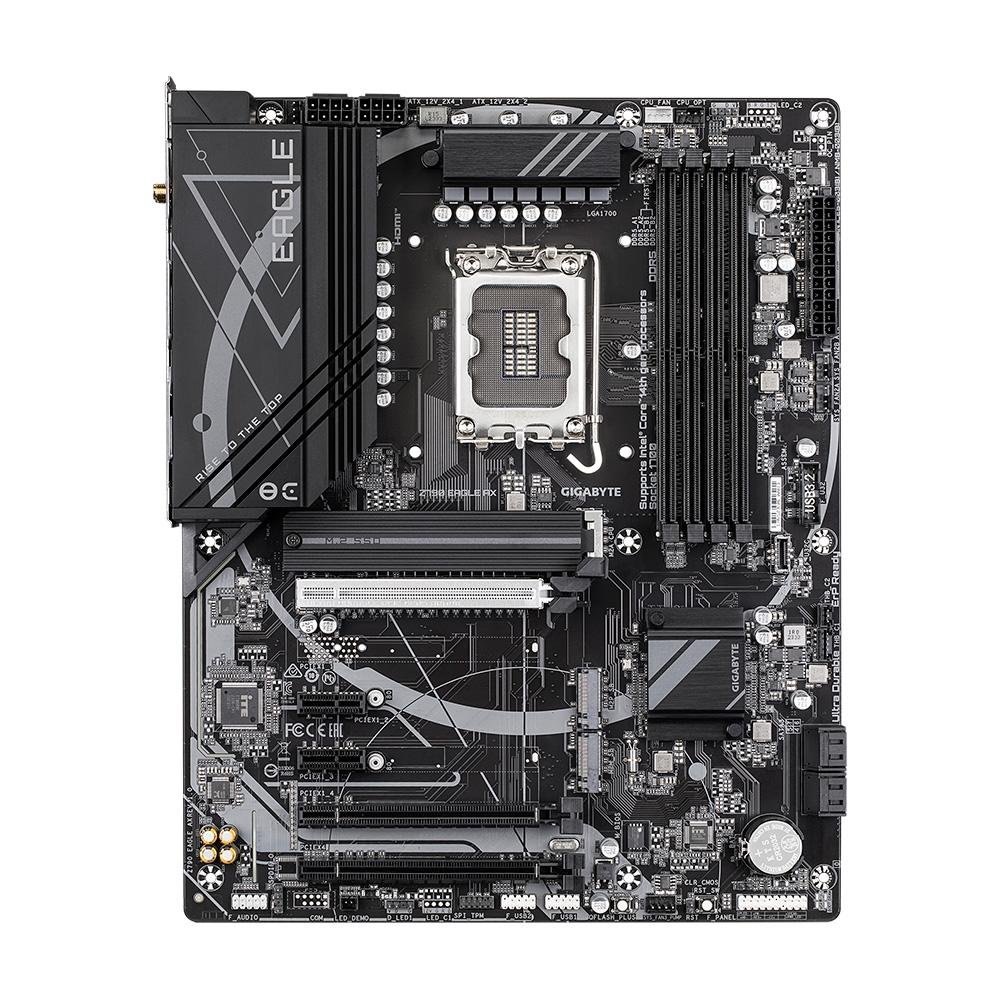 Placa-Mãe Gigabyte Z790 EAGLE AX, Intel, ATX, DDR5, Wi-Fi, Bluetooth, Preto - Z790 EAGLE AX Placa-Mãe Gigabyte Z790 EAGLE AX, Intel, ATX, DDR5, Wi-Fi, Bluetooth, Preto - Z790 EAGLE AX