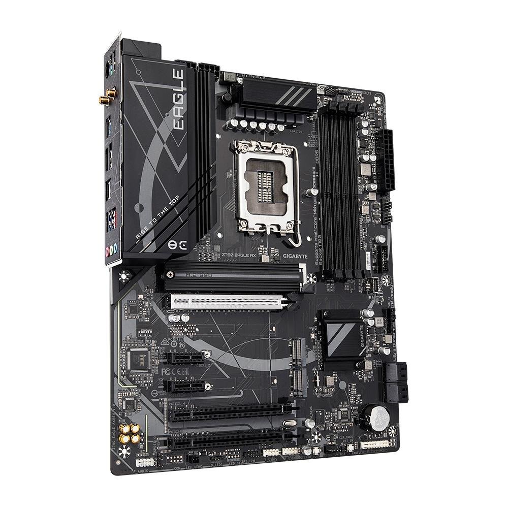 Placa-Mãe Gigabyte Z790 EAGLE AX, Intel, ATX, DDR5, Wi-Fi, Bluetooth, Preto - Z790 EAGLE AX Placa-Mãe Gigabyte Z790 EAGLE AX, Intel, ATX, DDR5, Wi-Fi, Bluetooth, Preto - Z790 EAGLE AX