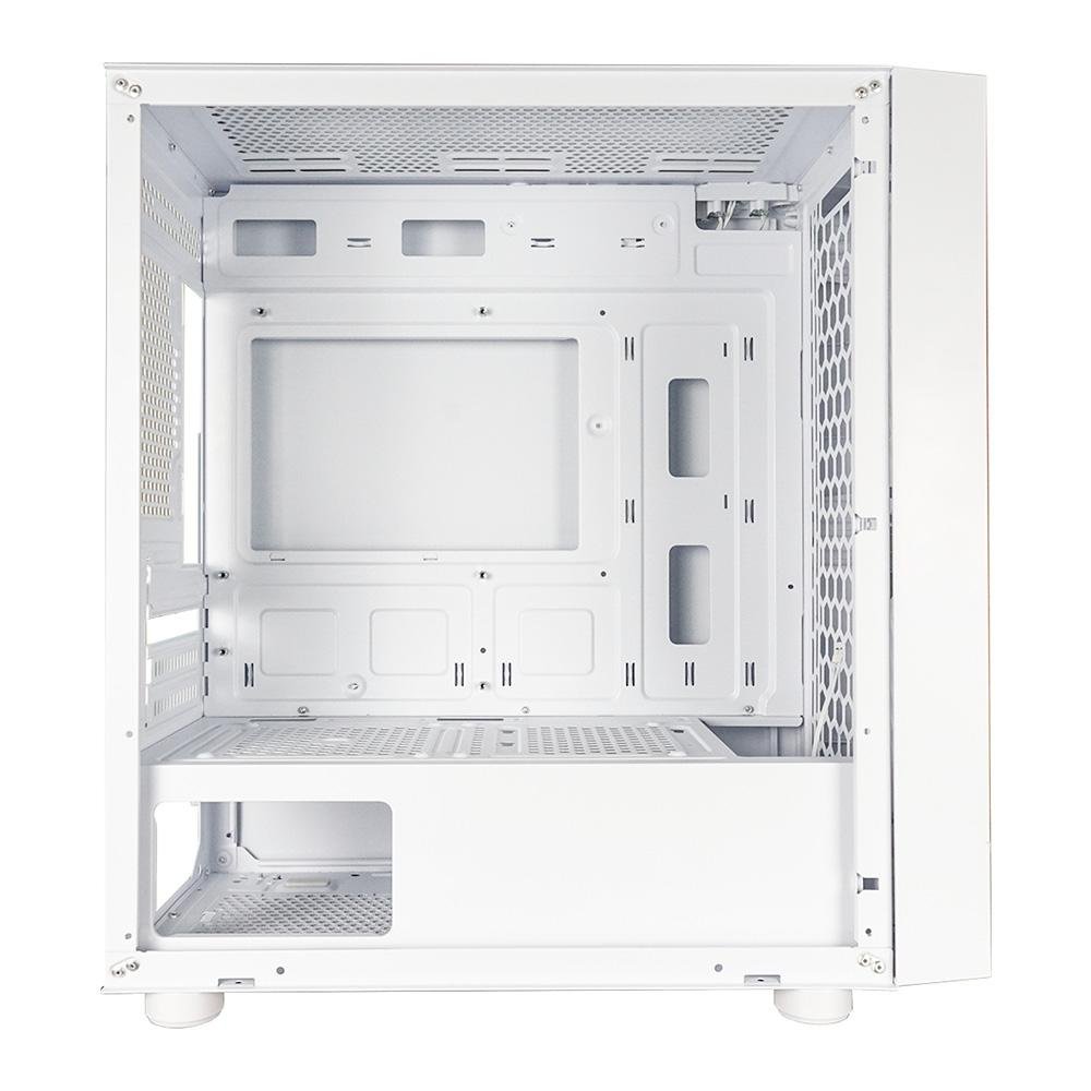 Gabinete Gamer ONE POWER ( Balão.info), Mid Tower, M-ATX, Lateral em Vidro Temperado, Sem FANs, Branco - CC-201W - view 6