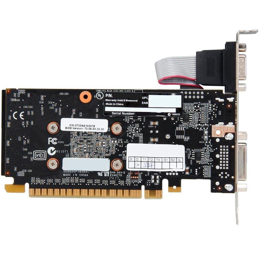 Placa de Vídeo EVGA NVIDIA GeForce GT 730 2GB, DDR3 - 02G-P3-2732-KR