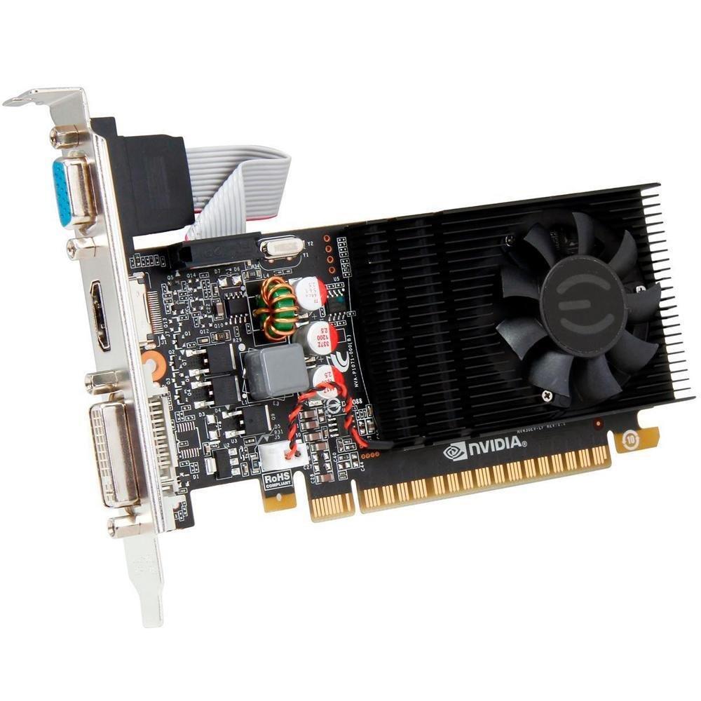 Placa de Vídeo EVGA NVIDIA GeForce GT 730 2GB, DDR3 - 02G-P3-2732-KR